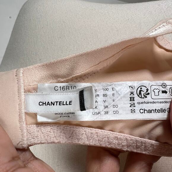 Chantelle Every Curve Full Coverage Unlined Bra 38DD Golden Beige Lingerie - Picture 10 of 11